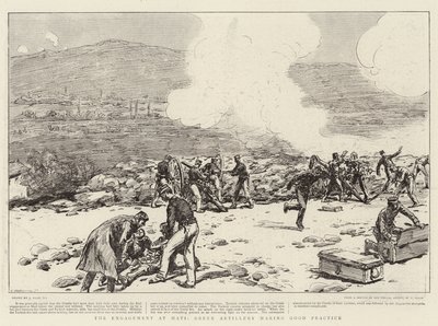 The Engagement at Mati, Greek Artillery Making Good Practice by Joseph Nash